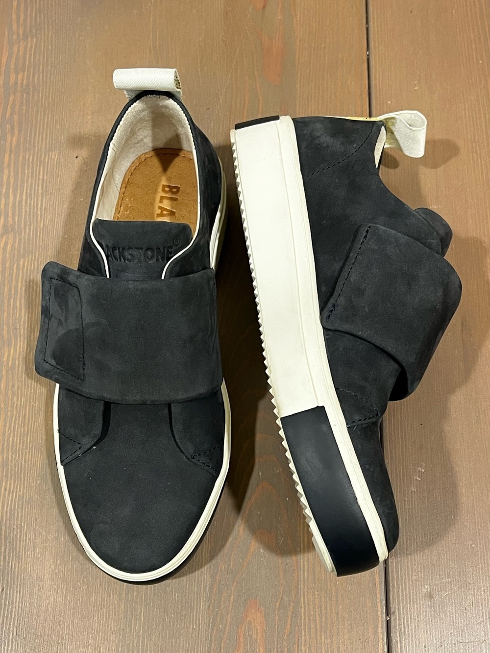 Blackstone RL61 Sneakers Womens US 7 Leather Low Top Flatform Minimalist Classic